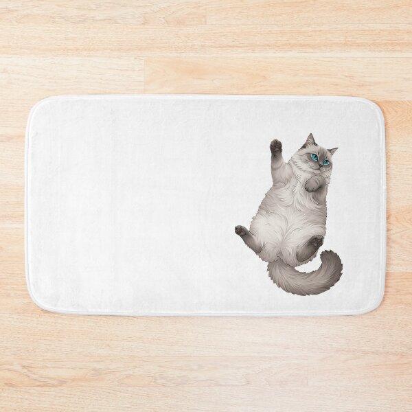 Item preview, Ragdoll Cat Collection #11 - Playful Relaxed Cat Lying on Back designed and sold by Quiet Joy Studio.