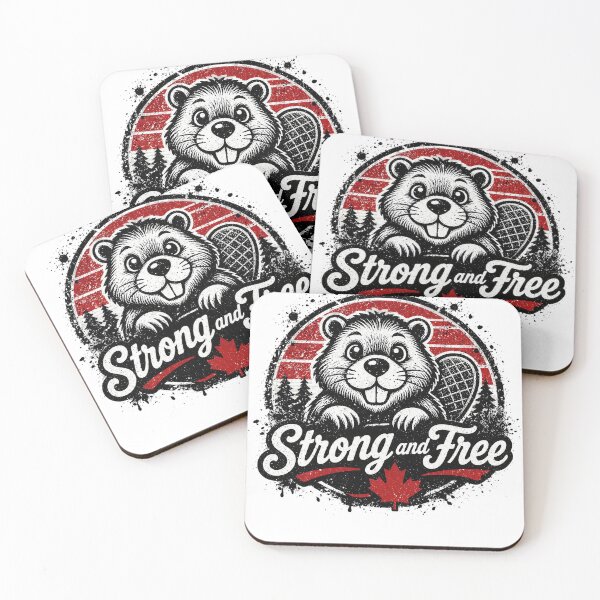Item preview, Strong and Free Beaver designed and sold by Flowercita.