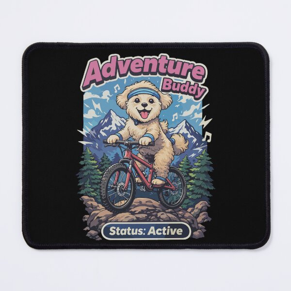 Item preview, Maltipoo Mountain Bike – Adventure Buddy Status designed and sold by Pineapple-Tree.