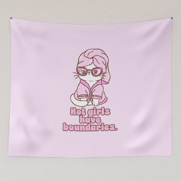 Item preview, Hot Girls Have Boundaries Quote designed and sold by jianina-alondra.