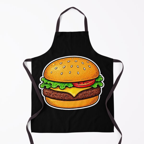 Item preview, Classic Burger Cartoon Sticker – Cheeseburger Food Illustration designed and sold by Auraphonix.