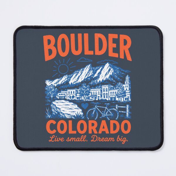 Item preview, Boulder Colorado Retro City designed and sold by HowToCanadian.