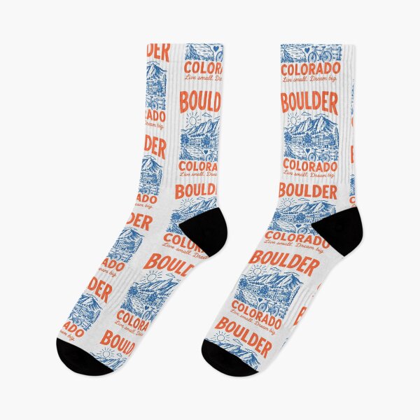 Item preview, Boulder Colorado Retro City designed and sold by HowToCanadian.
