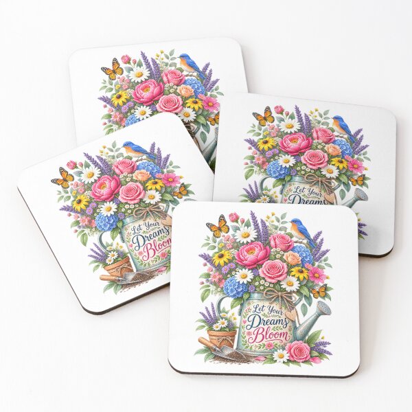 Item preview, Let Your Dreams Bloom – Garden Flowers, Birds & Butterflies designed and sold by PGRprint.