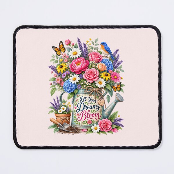 Item preview, Let Your Dreams Bloom – Garden Flowers, Birds & Butterflies designed and sold by PGRprint.