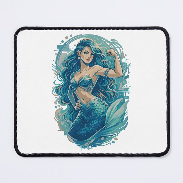 Item preview, Strong mermaid shows off her muscles – empowerment designed and sold by Pineapple-Tree.