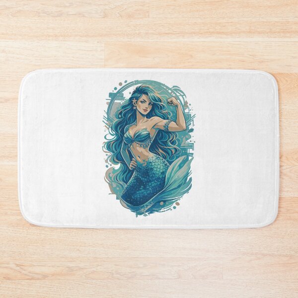 Item preview, Strong mermaid shows off her muscles – empowerment designed and sold by Pineapple-Tree.