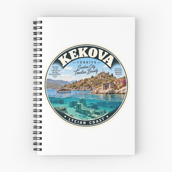 Item preview, Kekova Turkey Vintage Travel Badge – Sunken City Retro Souvenir designed and sold by DreamPaw Studio.
