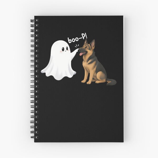 Item preview, German Shepherd Boo P Cute Ghost Nose Boop Halloween Dog designed and sold by snailslowdance.