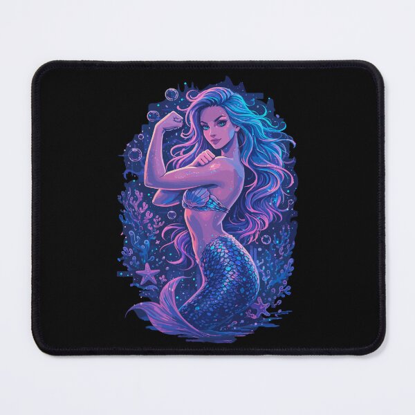 Item preview, Strong mermaid shows off her muscles – empowerment designed and sold by Pineapple-Tree.