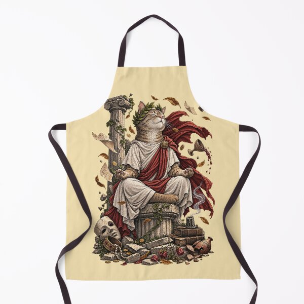 Item preview, Stoic Cat – Ancient Philosophy Inspired Illustration designed and sold by Dogandesighn.