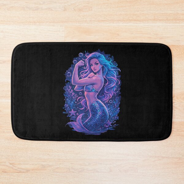 Item preview, Strong mermaid shows off her muscles – empowerment designed and sold by Pineapple-Tree.