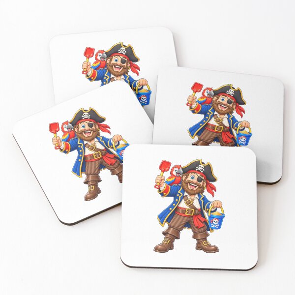 Item preview, Pirate of the Caribbean with parrot on beach designed and sold by JamesDunican.