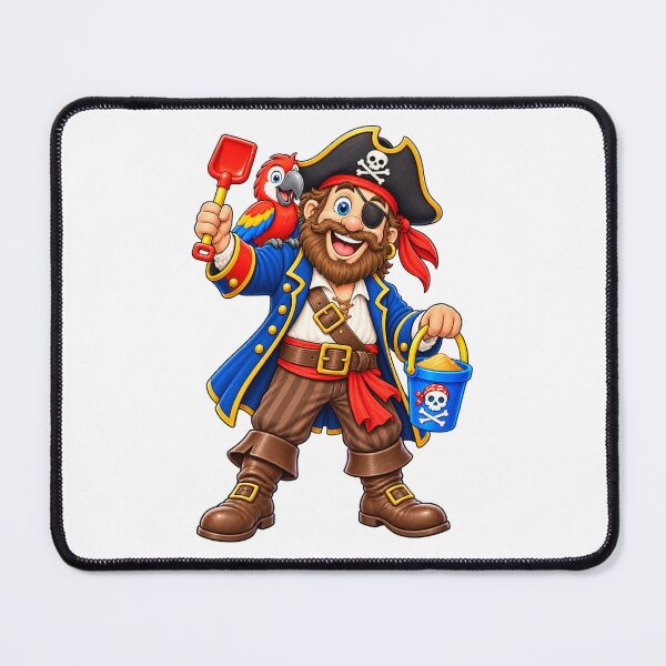 Item preview, Pirate of the Caribbean with parrot on beach designed and sold by JamesDunican.