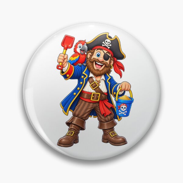 Item preview, Pirate of the Caribbean with parrot on beach designed and sold by JamesDunican.
