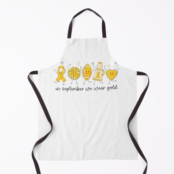 Item preview, In September We Wear Gold Football Childhood Cancer Cheer designed and sold by snailslowdance.