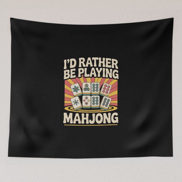 Item preview, I’D RATHER BE PLAYING MAHJONG designed and sold by jkrphoto.