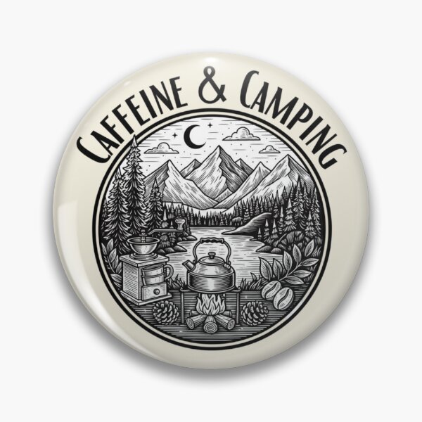 Item preview, Caffeine and Camping designed and sold by Aise06.