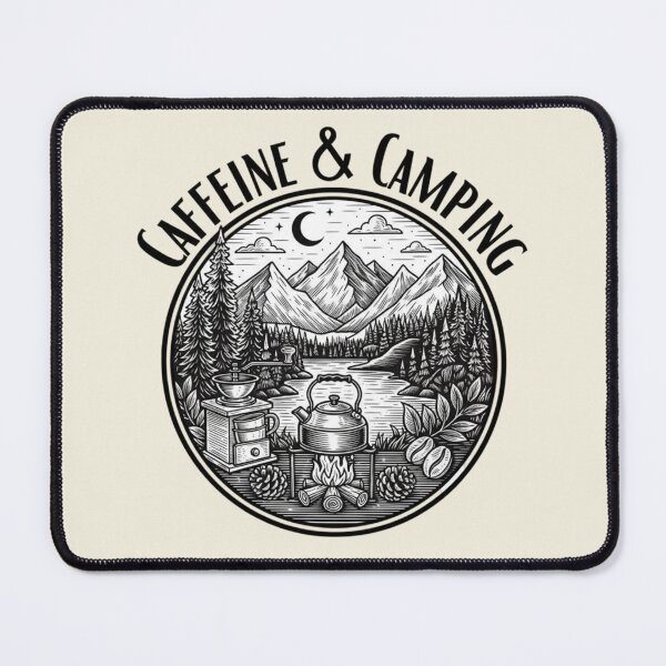 Item preview, Caffeine and Camping designed and sold by Aise06.
