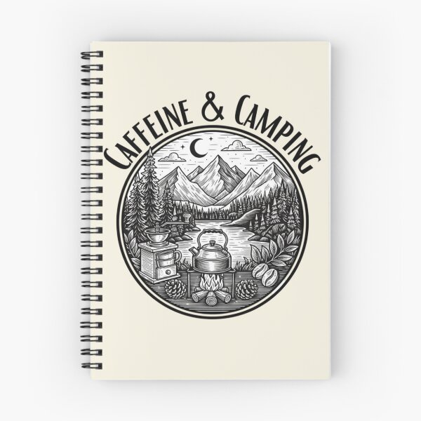 Item preview, Caffeine and Camping designed and sold by Aise06.