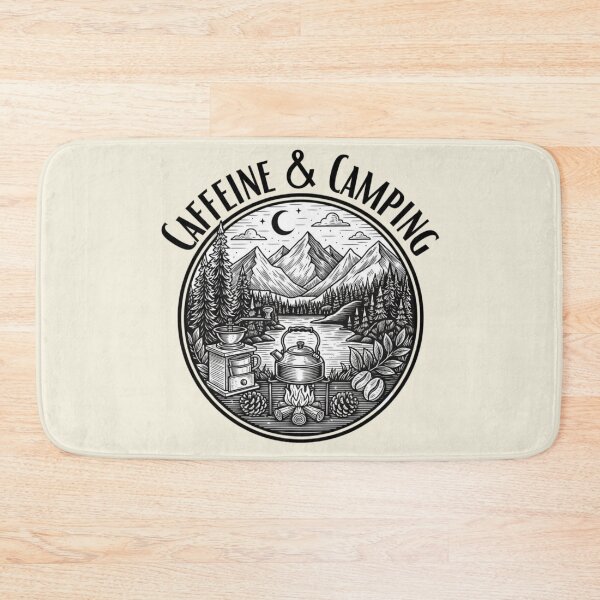 Item preview, Caffeine and Camping designed and sold by Aise06.