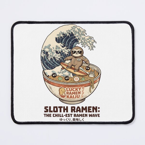 Item preview, SLOTH RAMEN SURF WAVE designed and sold by nnnememtw.