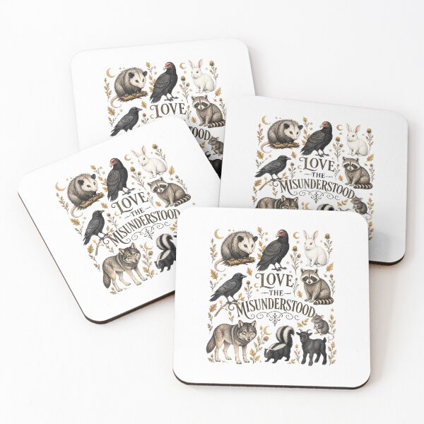 Item preview, Love The Misunderstood Woodland Creatures Wildlife Animal  designed and sold by snailslowdance.