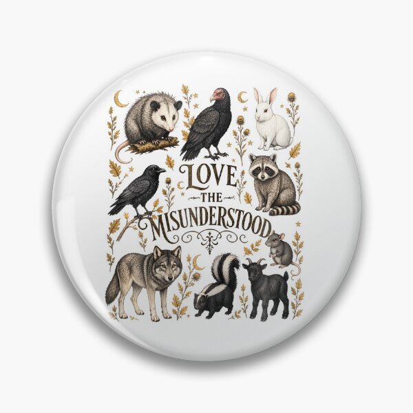 Item preview, Love The Misunderstood Woodland Creatures Wildlife Animal  designed and sold by snailslowdance.