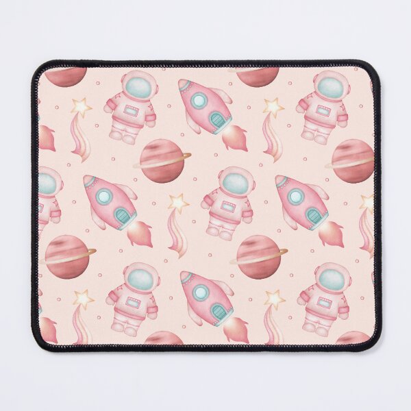 Item preview, Cute Pastel Pink Astronauts Pattern - Space Decor for Girls designed and sold by PatternUnique.