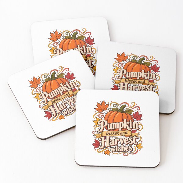 Item preview, Pumpkin kisses and Harvest wishes   designed and sold by LuveraxArt.