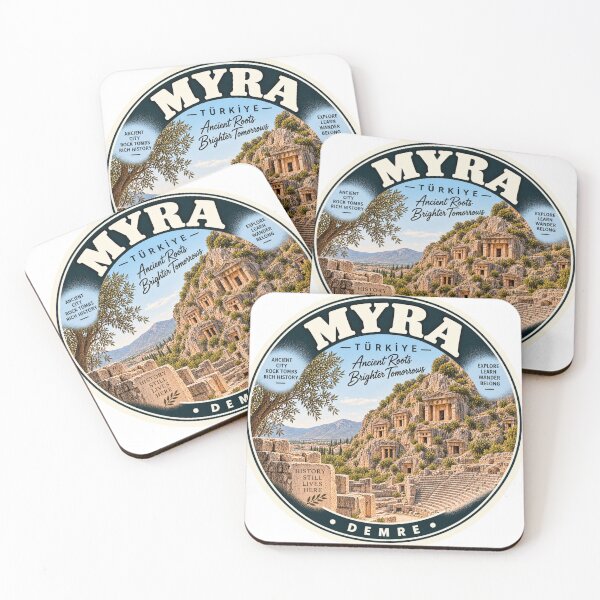 Item preview, Myra Turkey Vintage Travel Badge – Demre Ancient City Souvenir designed and sold by DreamPaw Studio.