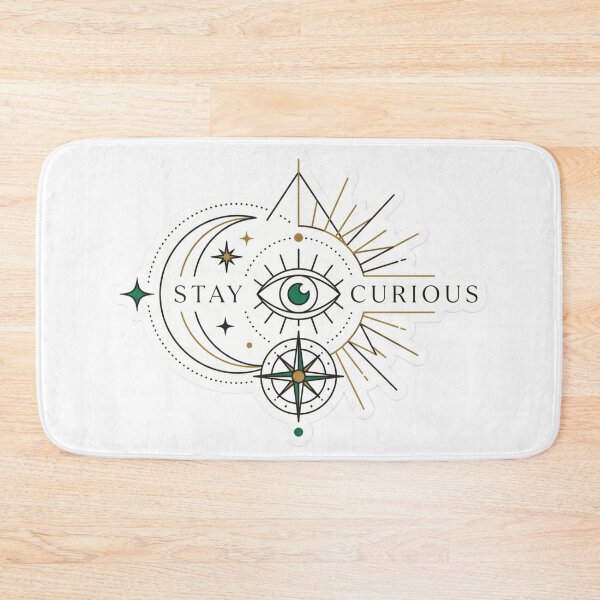 Item preview, Stay Curious Celestial Eye Compass Mystic Moon & Sun Art designed and sold by BlackSyeth.
