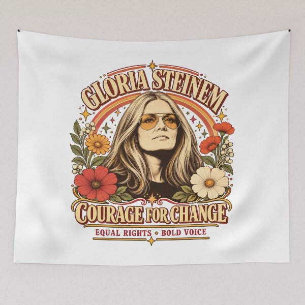 Item preview, Gloria Steinem Courage For Change Equal Rights Bold Voice Vintage designed and sold by GusHickman.
