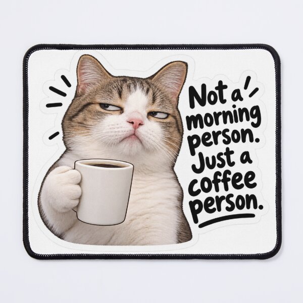 Item preview, Morning cat meme designed and sold by FunnyShopKk.
