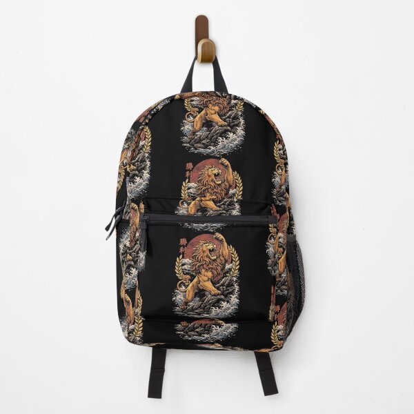 Item preview, Courageous lion in victory pose | Japanese style designed and sold by Pineapple-Tree.