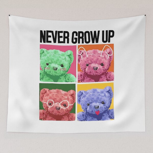 Item preview, Never Grow Up Cute Teddy Bears – Adorable Childhood Forever Design designed and sold by artworkathome.