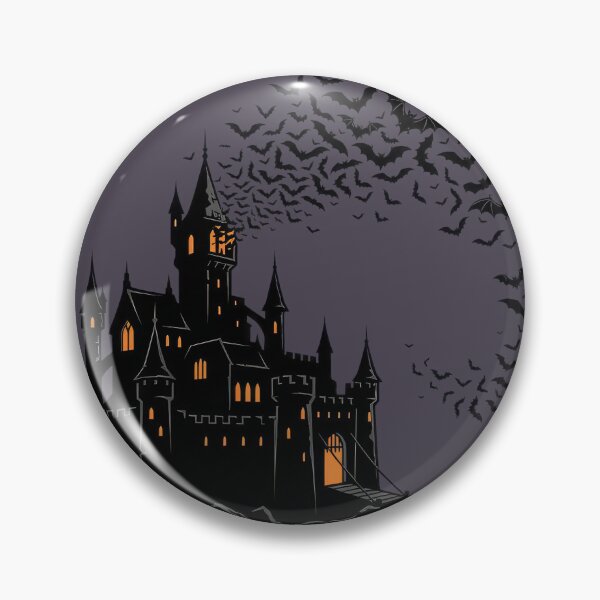 Item preview, Gothic Castle & Swarm of Bats Halloween Design designed and sold by TontikDesign.