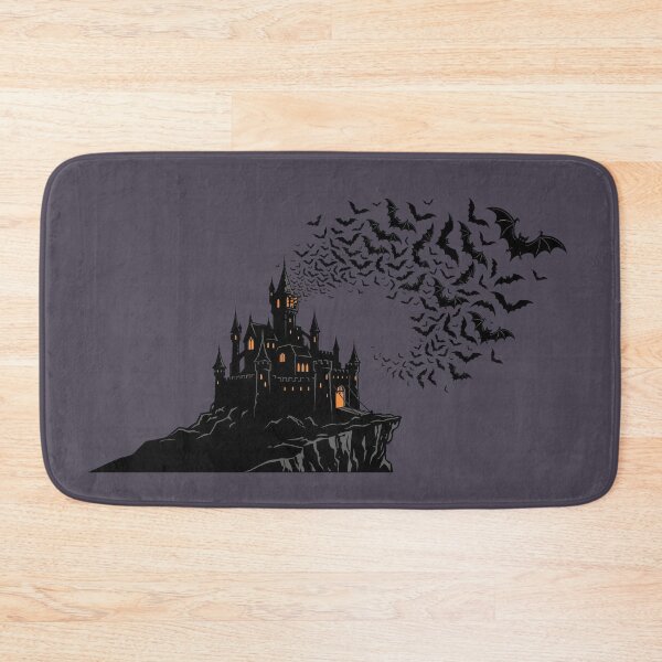 Item preview, Gothic Castle & Swarm of Bats Halloween Design designed and sold by TontikDesign.