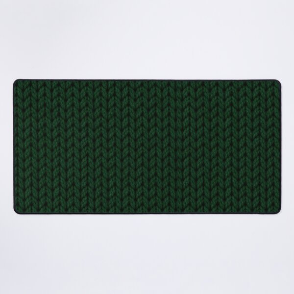 Item preview, Dark Forest Green Knitted Texture Pattern designed and sold by blankTeeShirt.