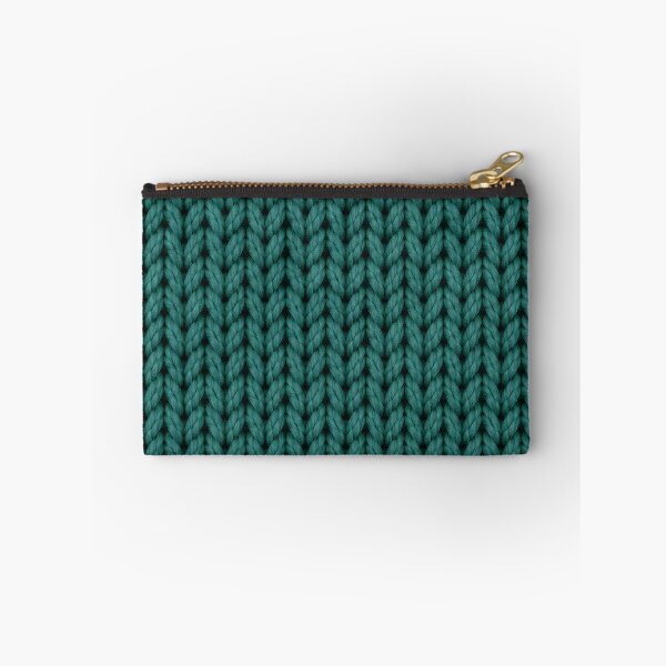 Item preview, Teal Knitted Fabric Texture – Cozy Yarn Pattern designed and sold by blankTeeShirt.