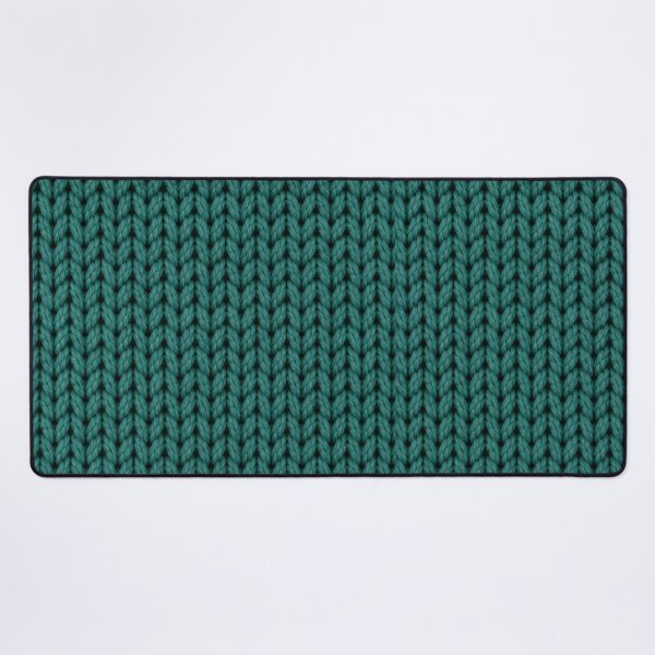 Item preview, Teal Knitted Fabric Texture – Cozy Yarn Pattern designed and sold by blankTeeShirt.