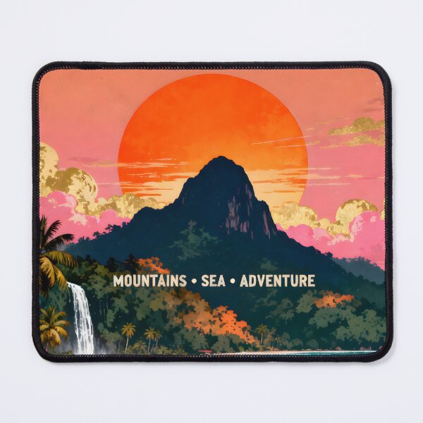 Item preview, Koh Chang Sunset Retro – Mountains & Sea Thailand designed and sold by Spirit of Siam.