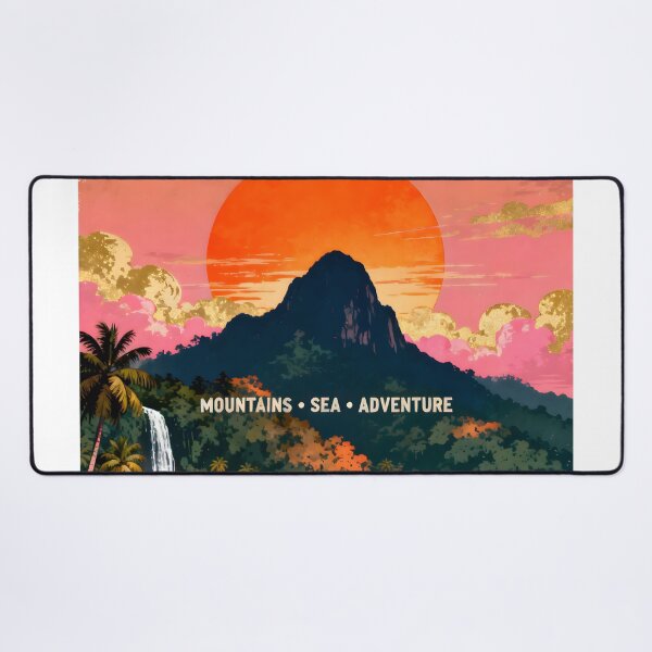 Item preview, Koh Chang Sunset Retro – Mountains & Sea Thailand designed and sold by Spirit of Siam.