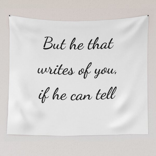 Item preview, “But he that writes of you, if he can tell” - handwriting black designed and sold by ariksworld.