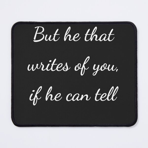 Item preview, “But he that writes of you, if he can tell” - handwriting white designed and sold by ariksworld.