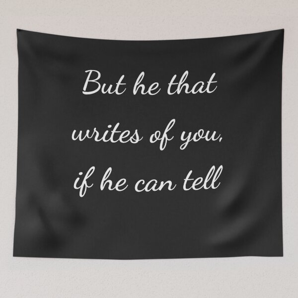 Item preview, “But he that writes of you, if he can tell” - handwriting white designed and sold by ariksworld.