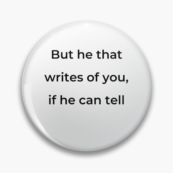 Item preview, “But he that writes of you, if he can tell” - print black designed and sold by ariksworld.