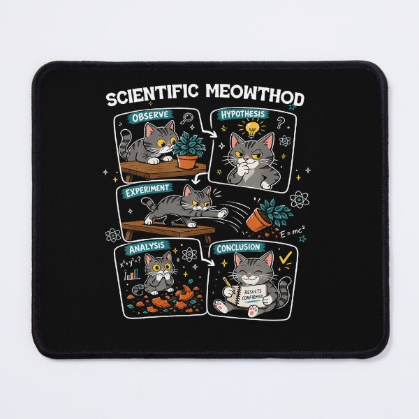 Item preview, Scientific Method Meowthod Funny Cat Science Physics Teacher designed and sold by Pider-Vampire.