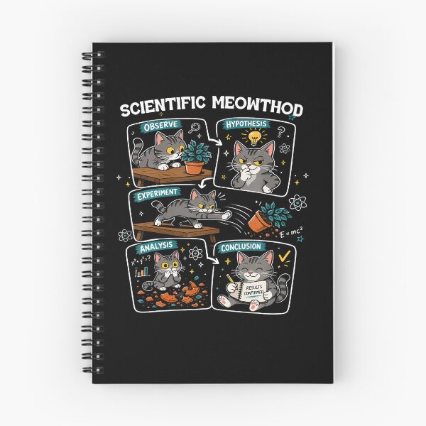 Item preview, Scientific Method Meowthod Funny Cat Science Physics Teacher designed and sold by Pider-Vampire.