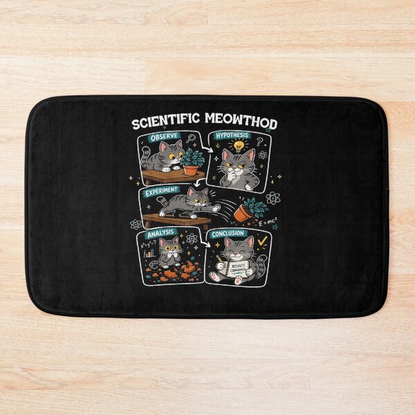 Item preview, Scientific Method Meowthod Funny Cat Science Physics Teacher designed and sold by Pider-Vampire.